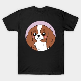 Cute cartoon Cavalier King Charles Spaniel Dog T-Shirt